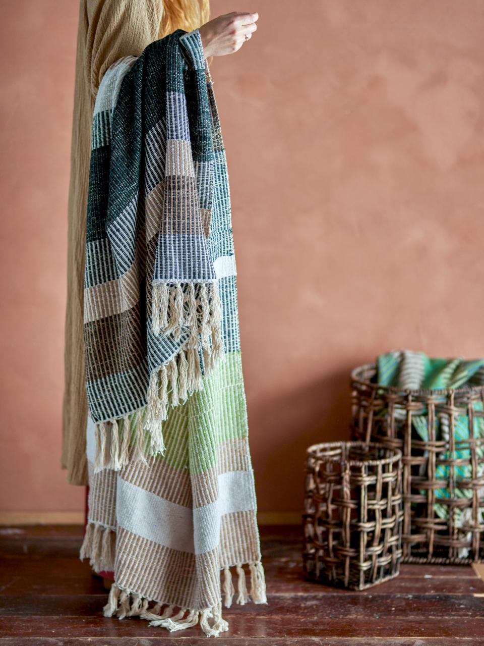 Isnel Throw - Brown Recycled Cotton