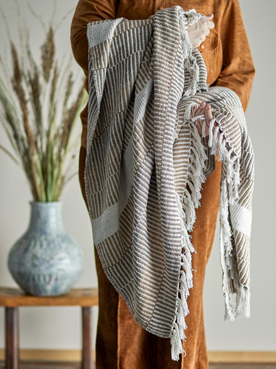 Isnel Throw - Nature Recycled Cotton