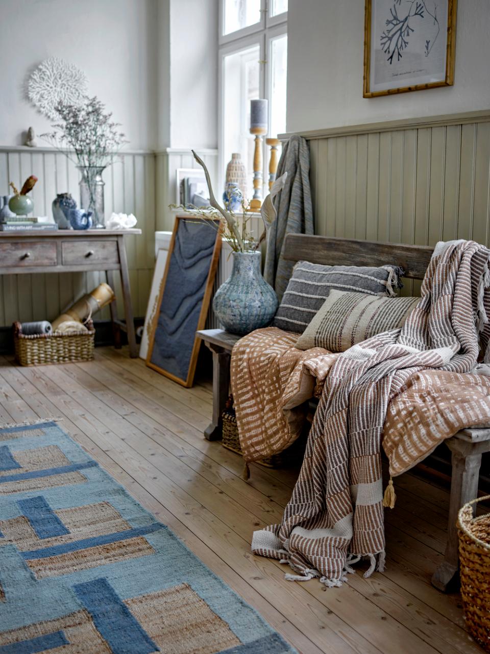 Isnel Throw - Nature Recycled Cotton