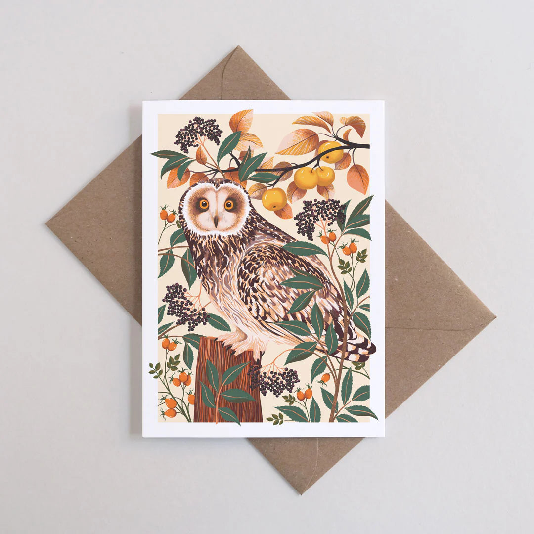Autumn Owl Greeting Card