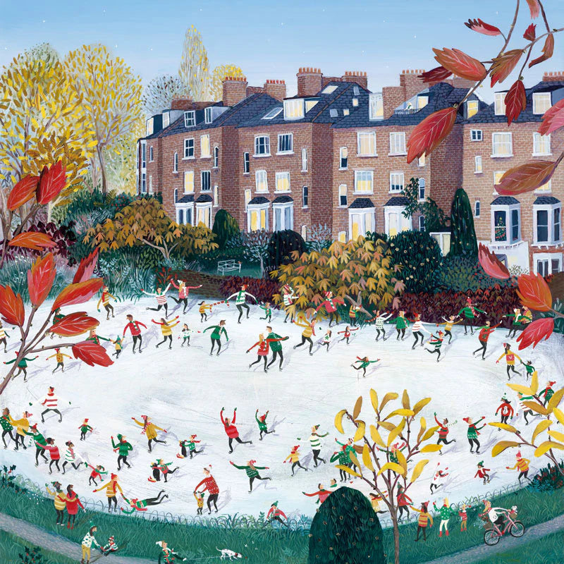 City Skaters Greetings Card by Jenni Murphy