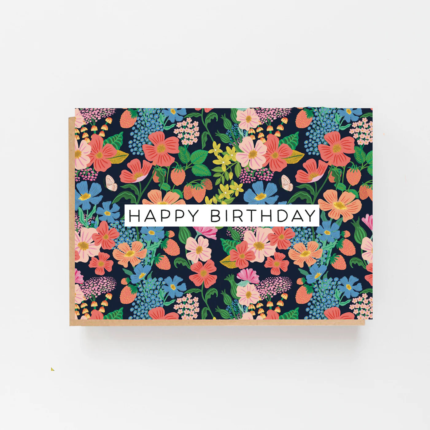 Happy Birthday Black Pattern Card