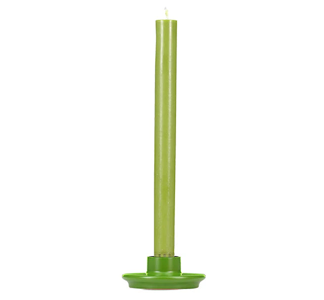 Olive Green Eco Dinner Candles