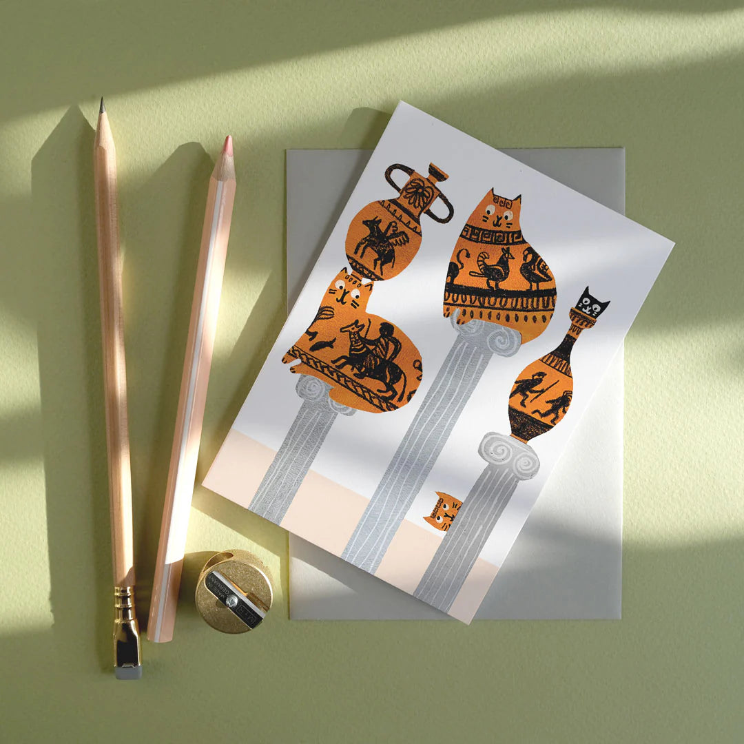 ‘Catmolean’ Illustrated Greetings Card