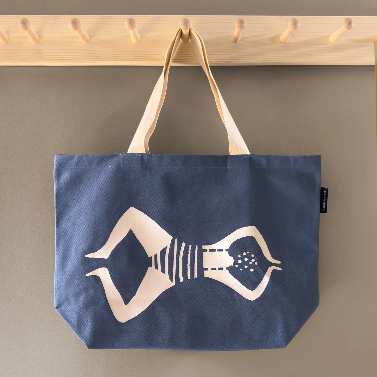 Swimmer Blue Tote Bag