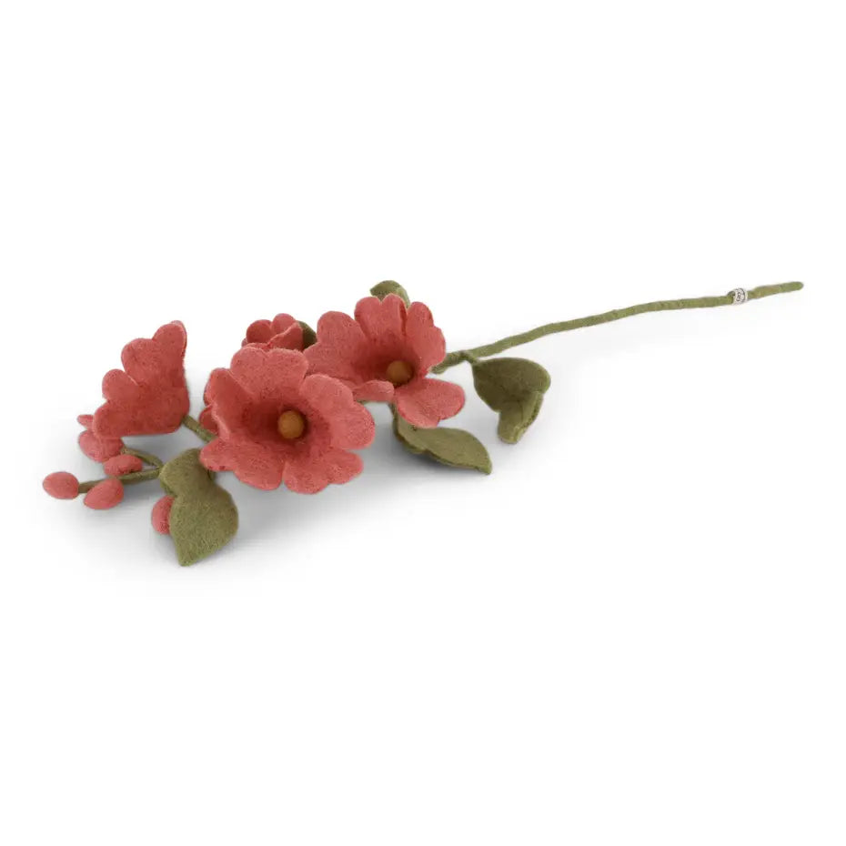 Hollyhock Flower Felt Decoration
