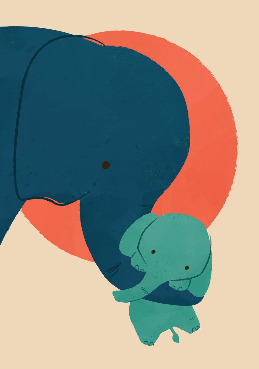 Baby Elephant Greetings Card