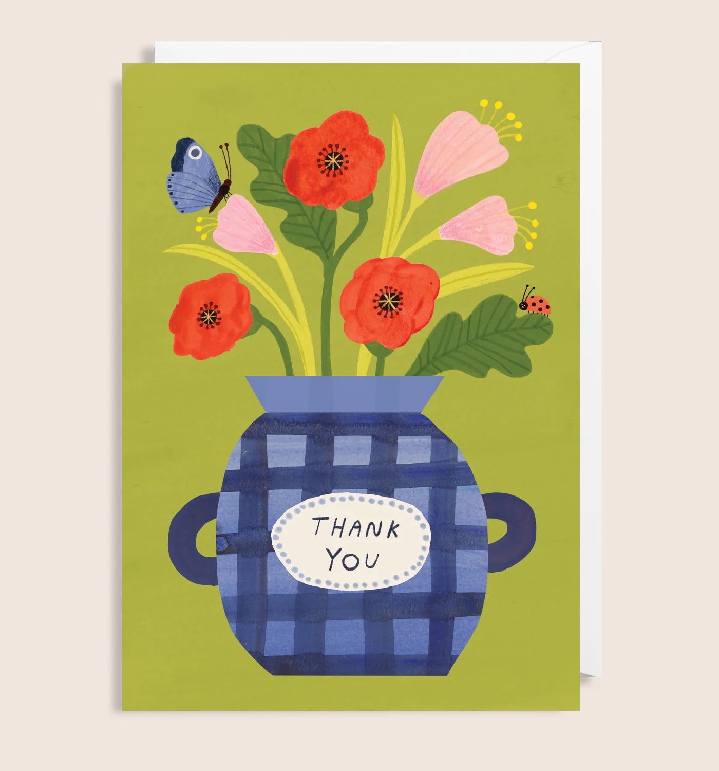 Thank You Vase Greetings Card