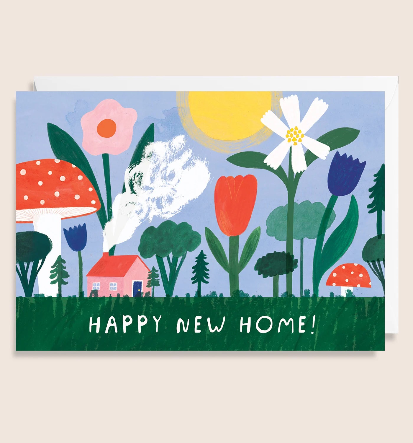 Happy New Home Garden Greetings Card