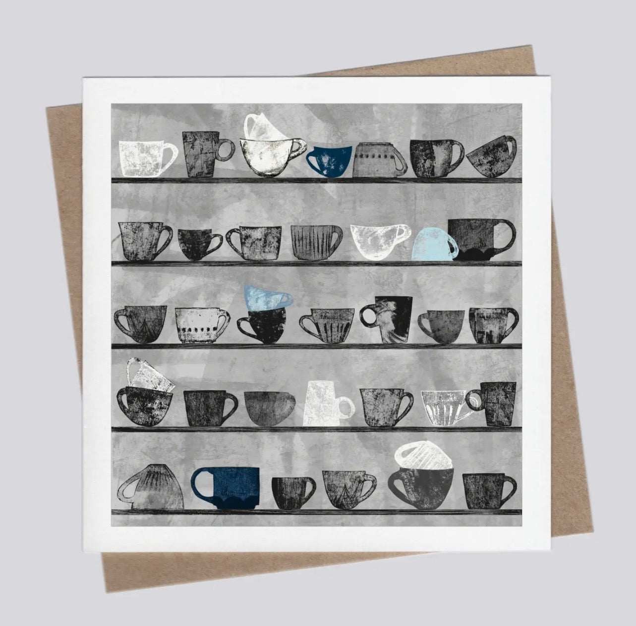 The Baristas Cups Greetings Card
