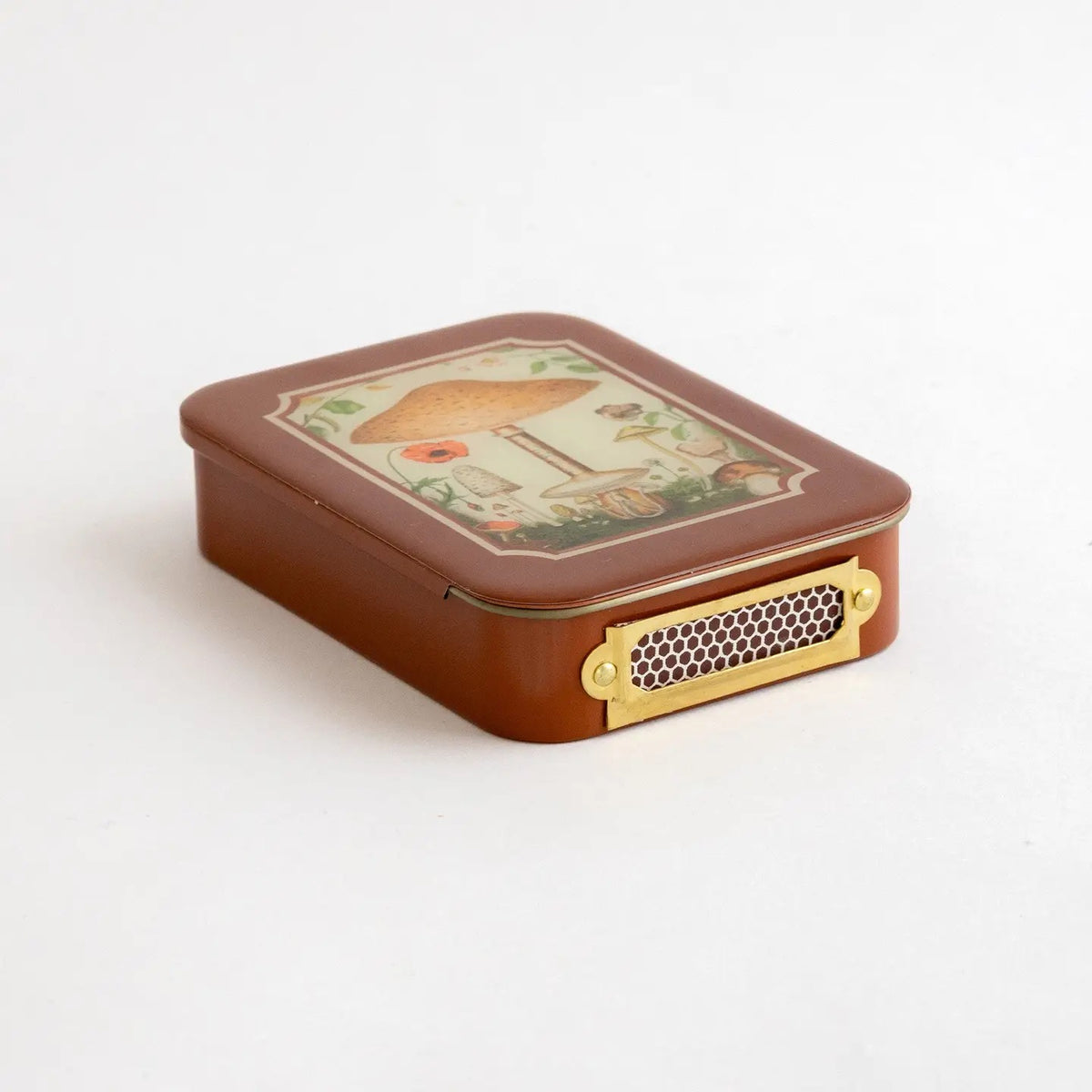 Matches In A Tin-Fungi Design