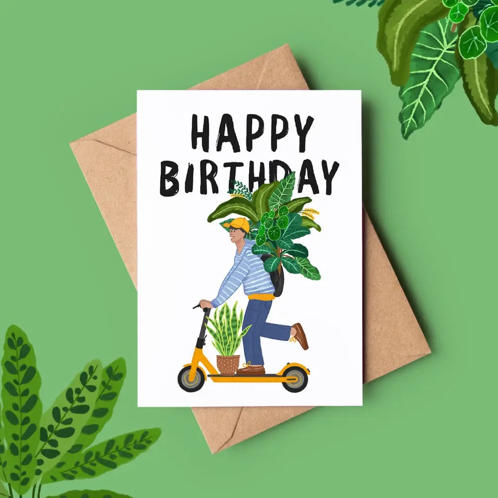 Balancing Plants/Scooter/Happy Birthday
