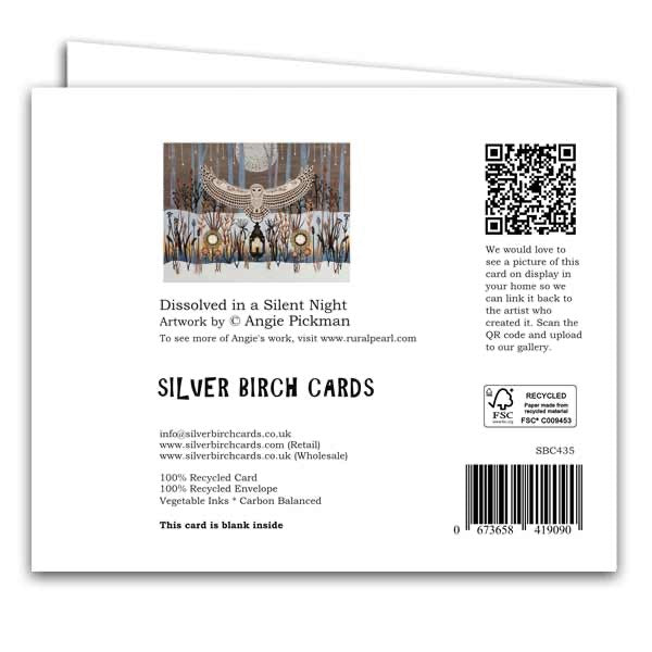 Dissolved In To A Silent Night. Greeting Card