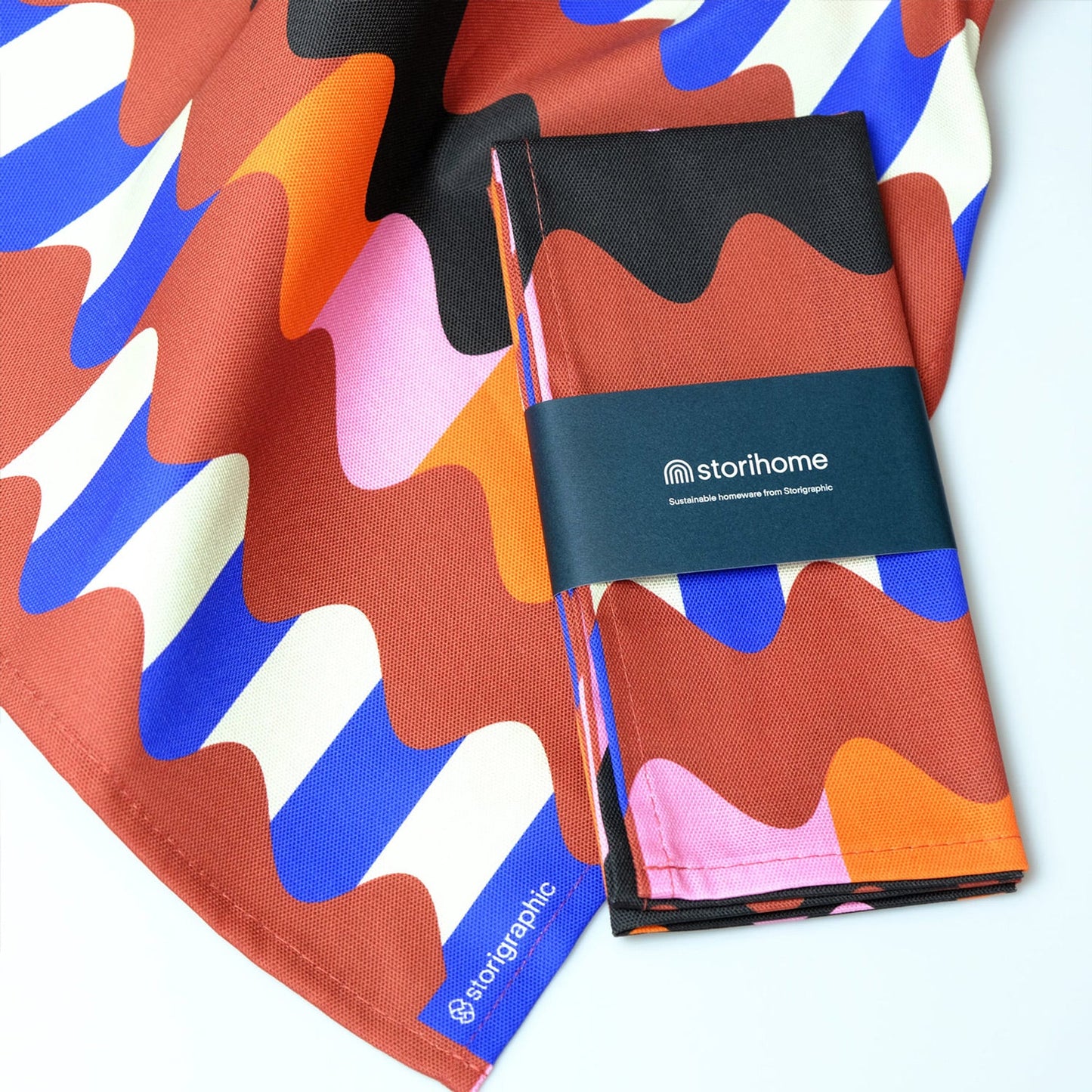 Kinetic Wave Cotton Tea Towel