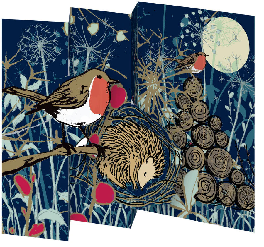 Winter's Tale Robin Tri-Fold Christmas Card Pack