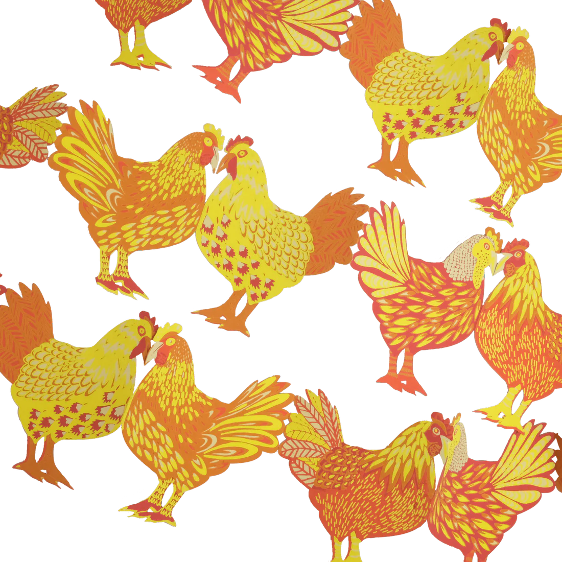 Chickens Concertina Garland