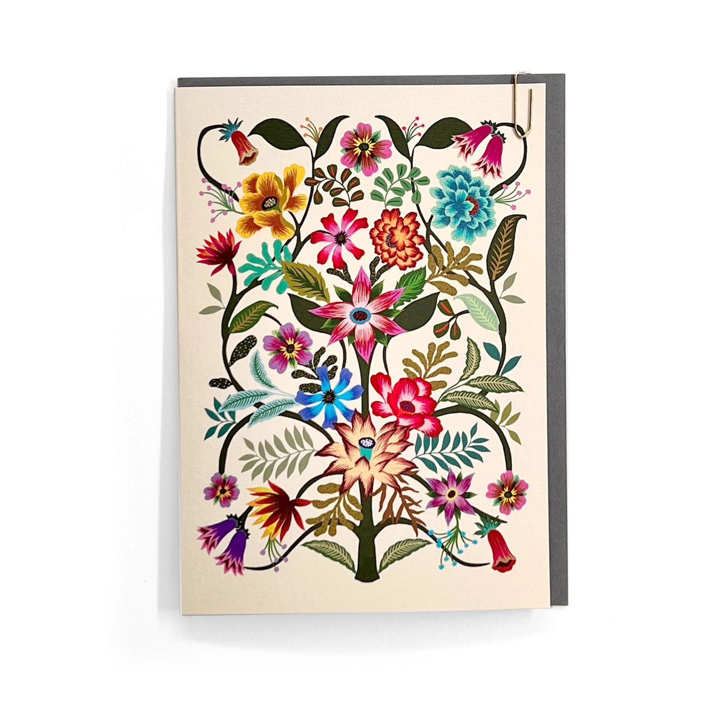 Cypress Botanical Floral Growing Tree Greeting Card