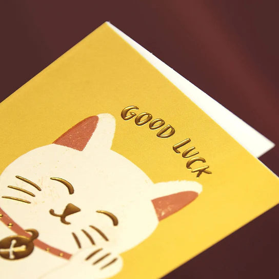 Good Luck Cat Card