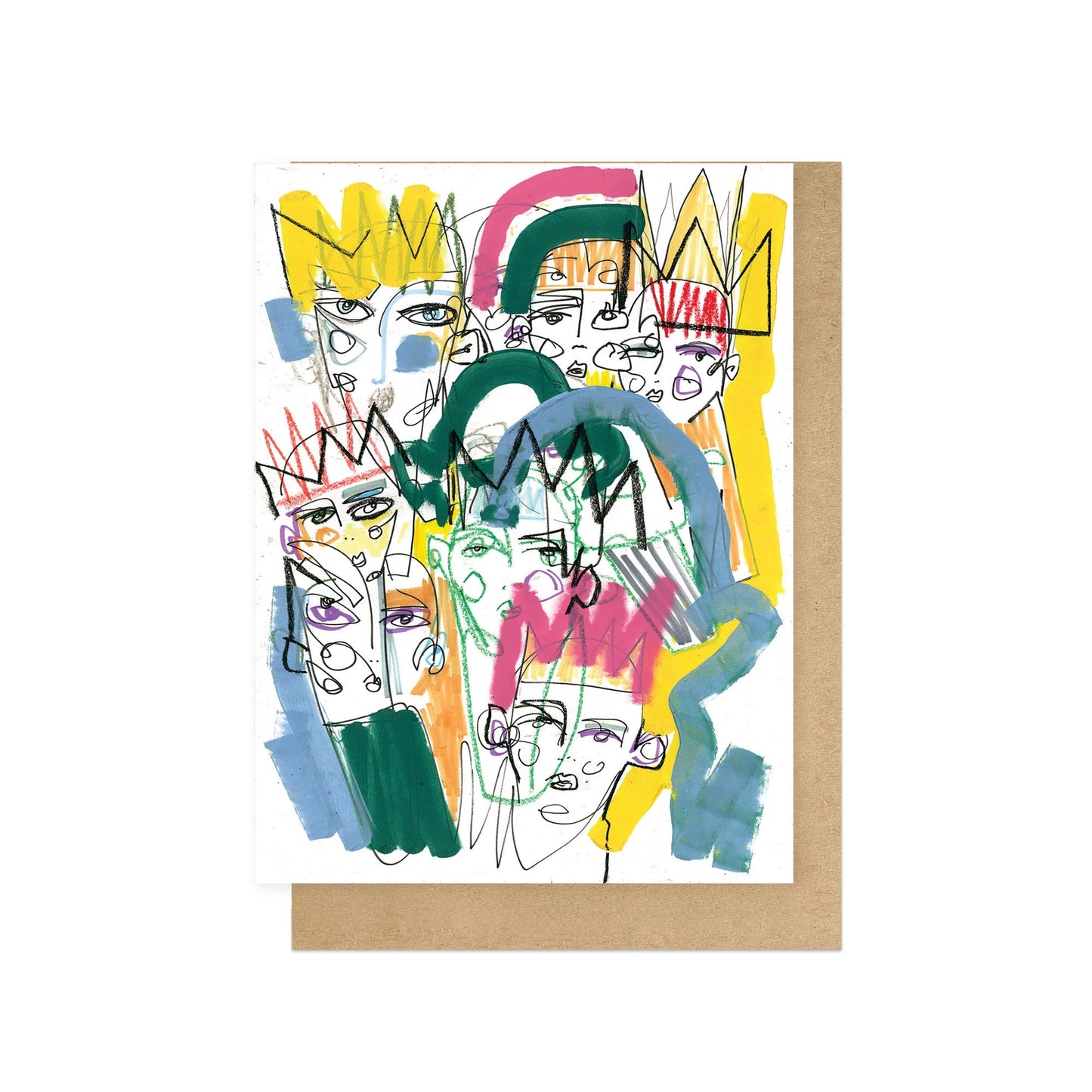 Abstract Kings & Queens Card