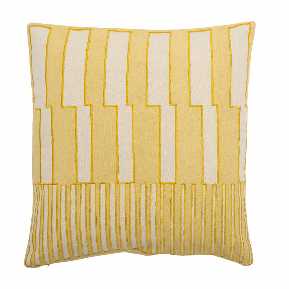 Cowes Cushion, Yellow Cotton