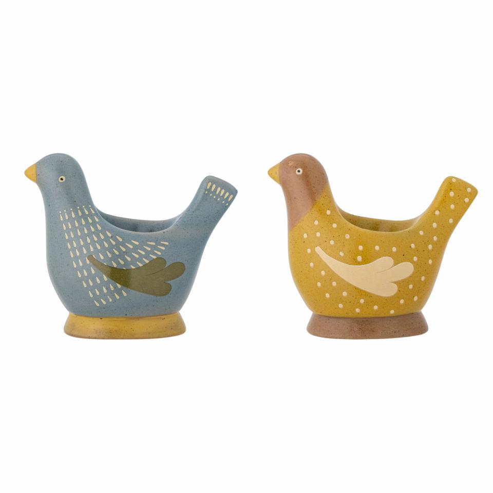 The Birdy Egg Cup (Set of 2) - Blue + Yellow