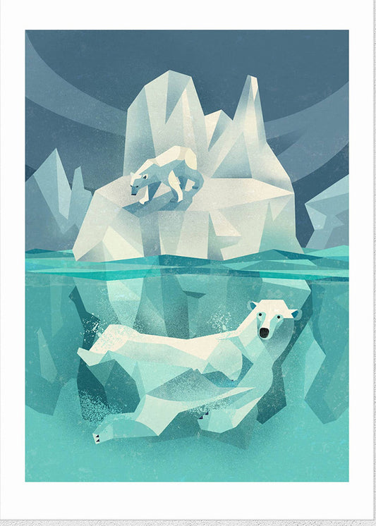 Swimming Polar Bear by Dieter Braun