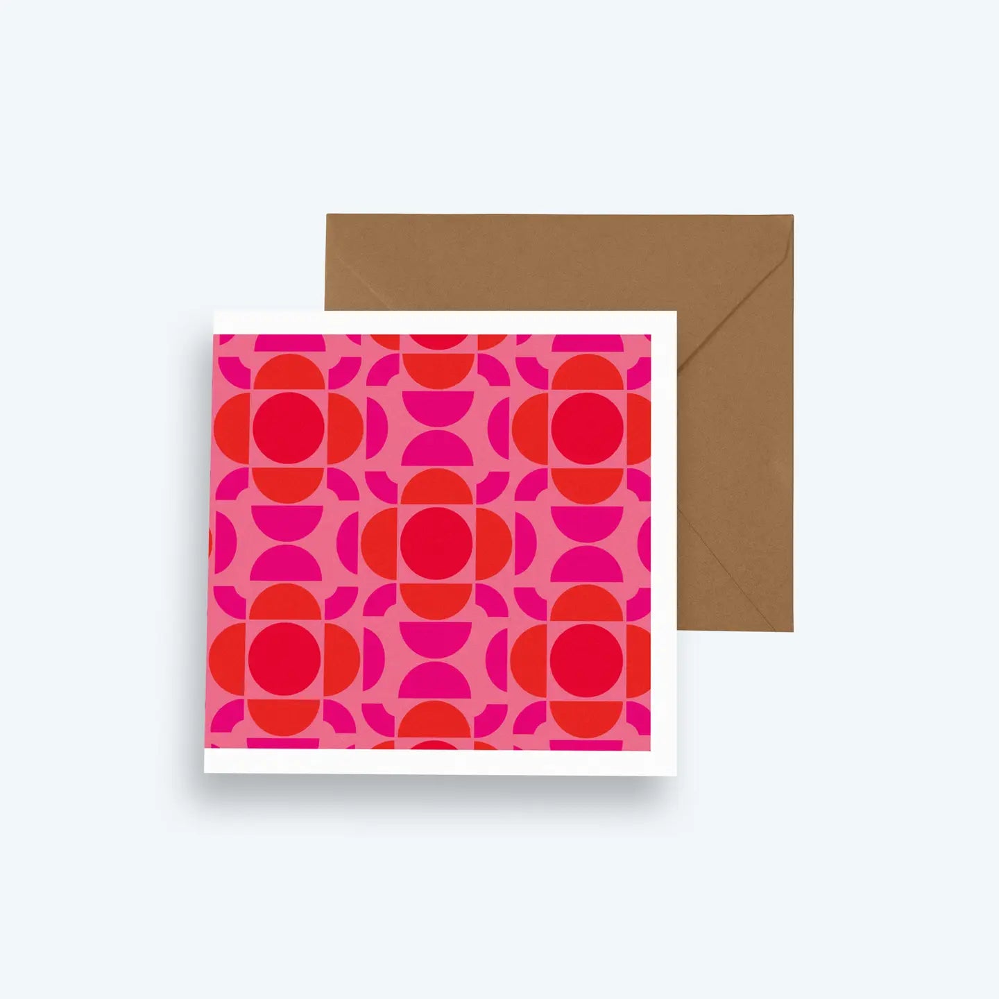 Boho Red 70's Greeting Card