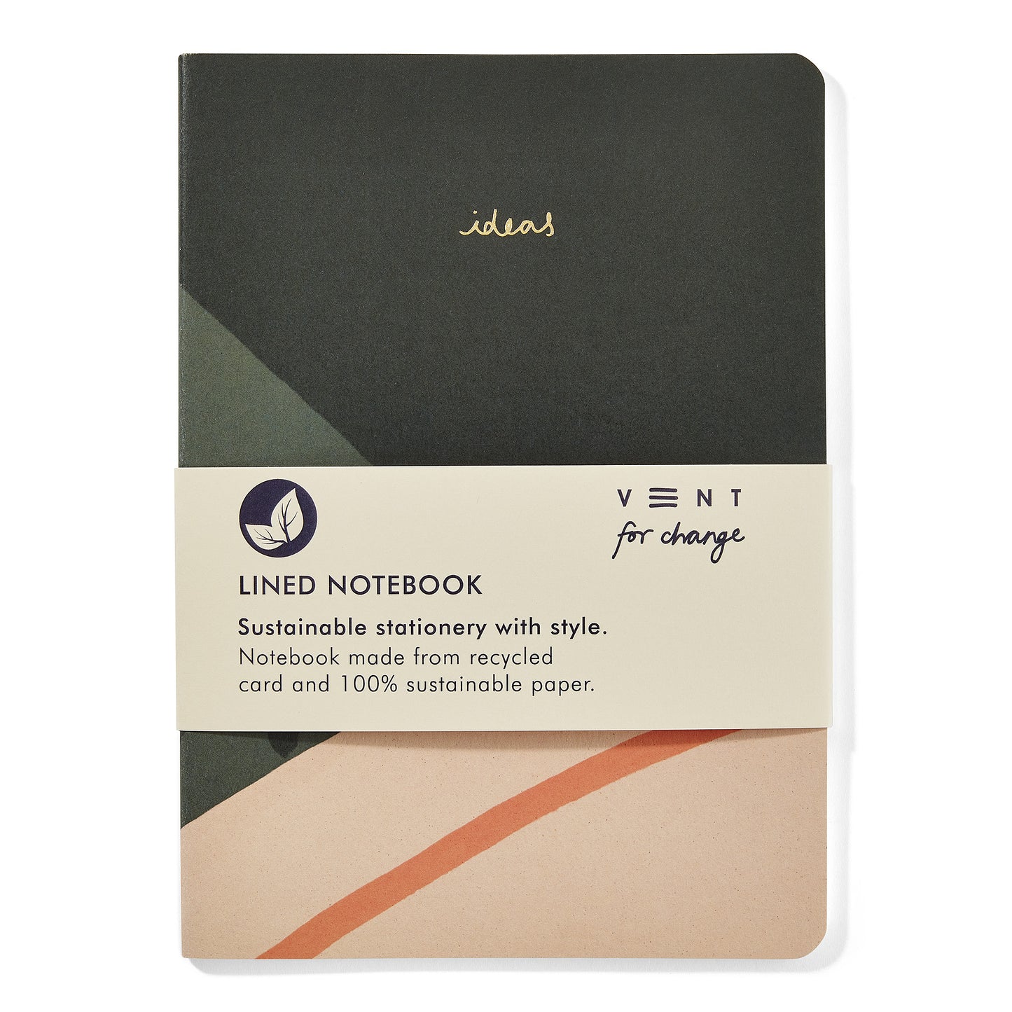 Green A5 Lined Notebook