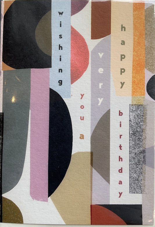 Affiliate:107 Abstract Birthday Card