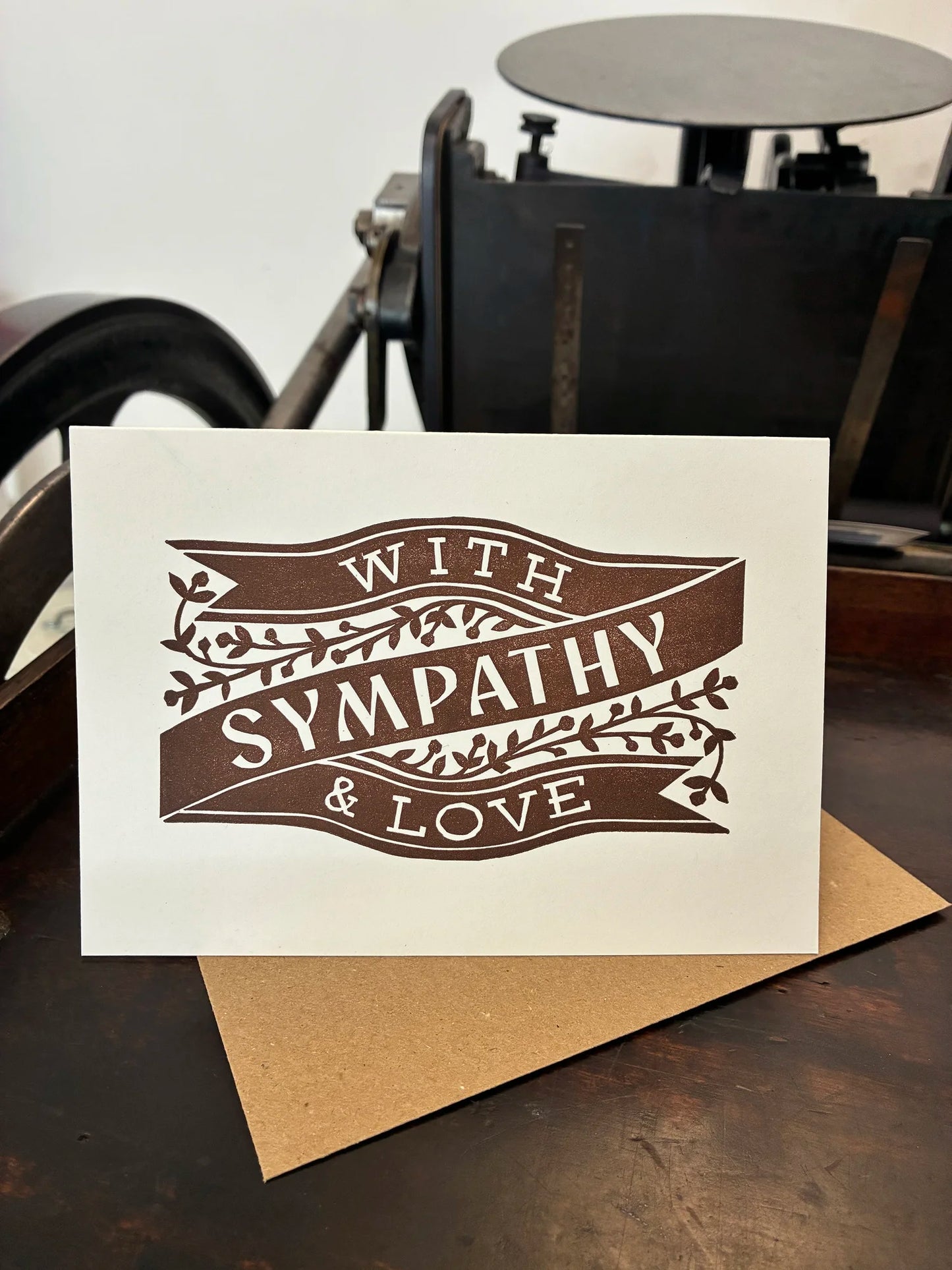 With Sympathy And Love Greetings Card