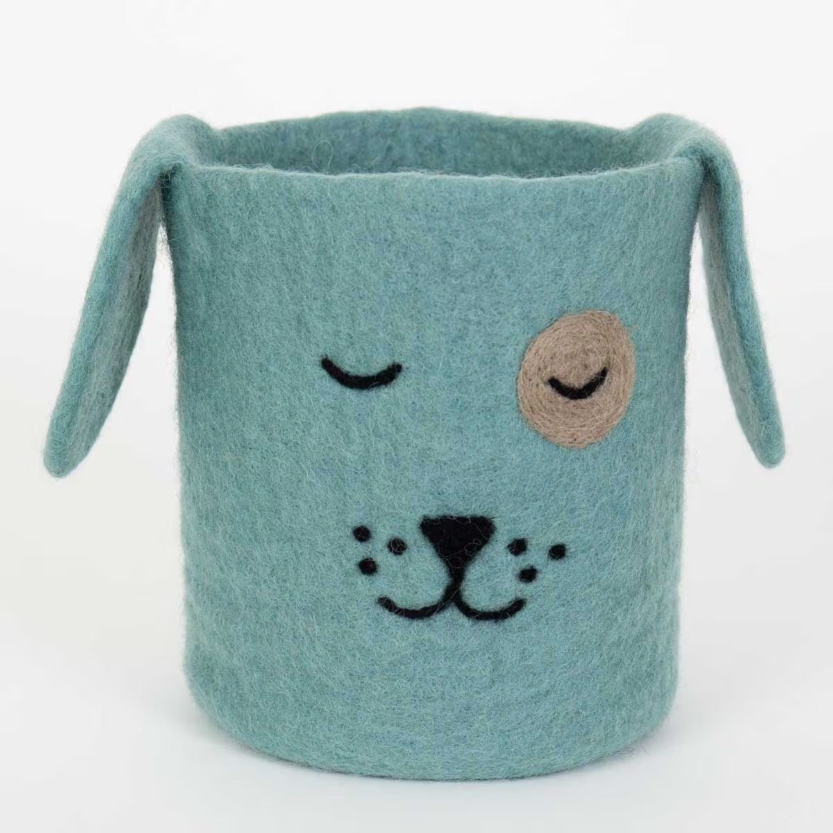 Sleeping Dog Felt Basket