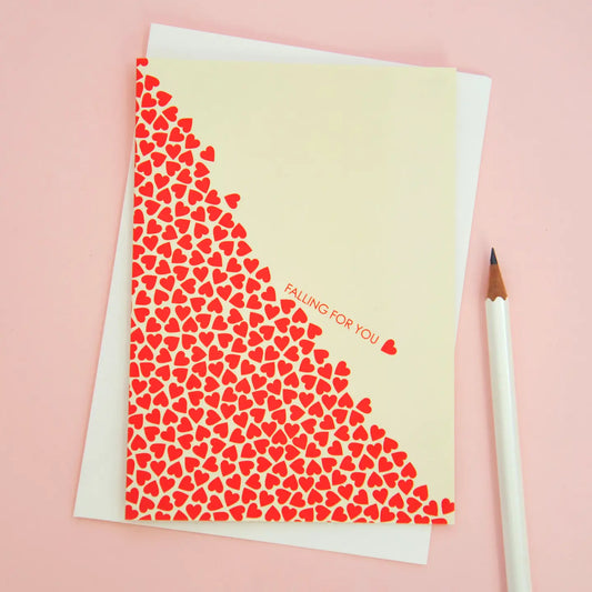 Falling For You Greeting Card
