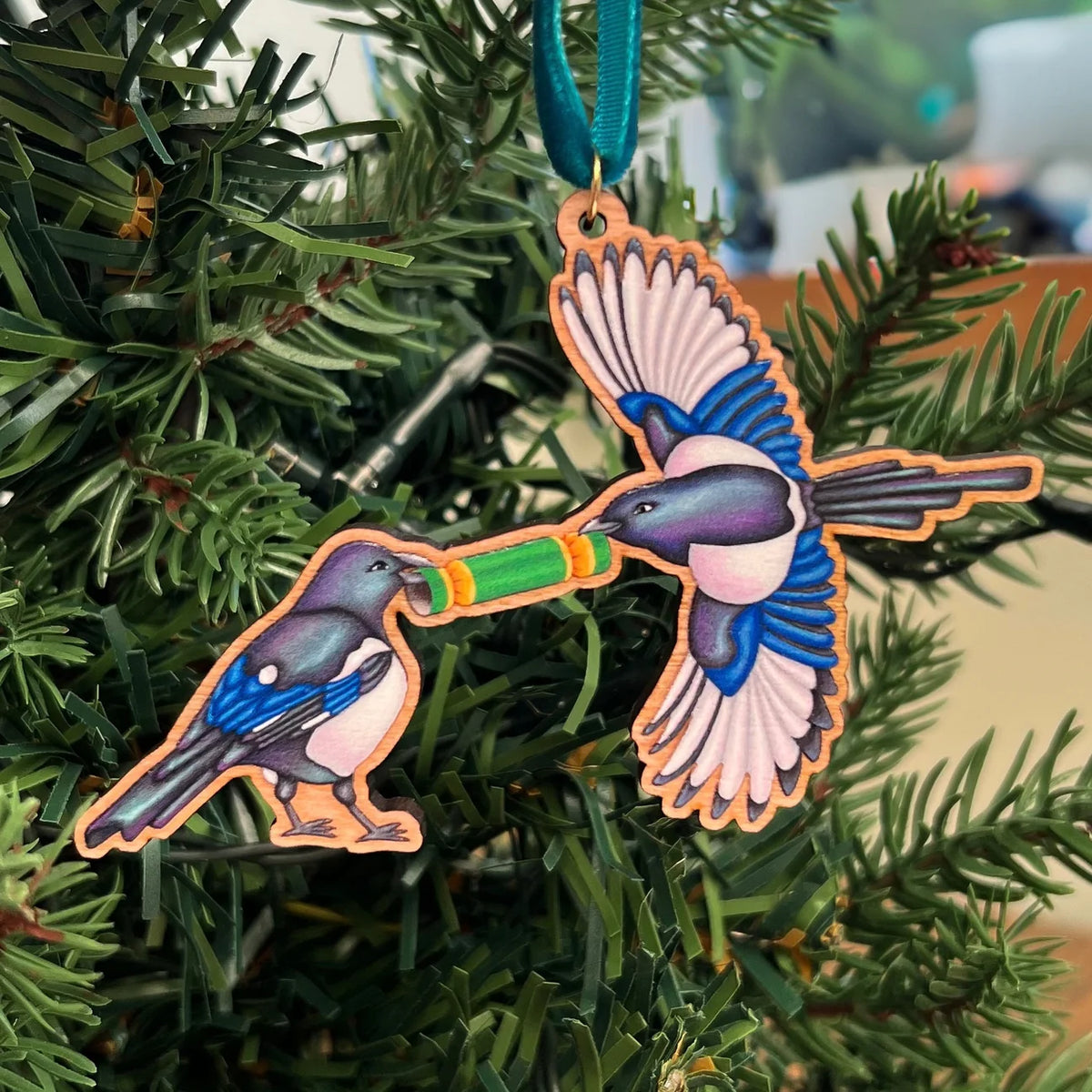 Two For Joy Magpies Christmas Decoration