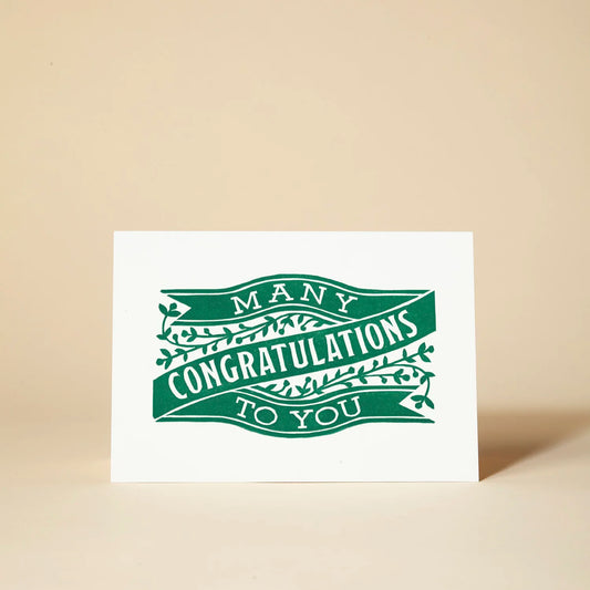 Many Congratulations To You Greetings Card