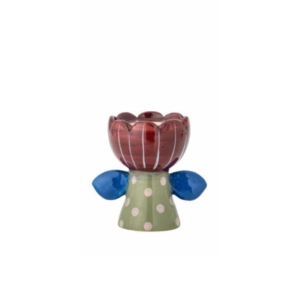 Florita Votive & Candle Holder Wine / Green Spot