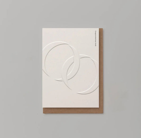 Congratulations Both Embossed Wedding Card