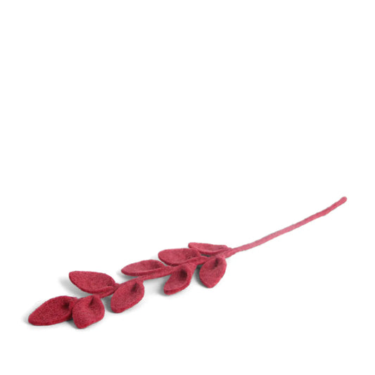Felt Red Leaf Branch