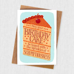 Birthday Cake Sprinkles Greetings Card