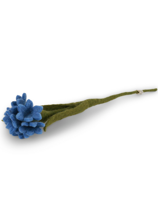 Cornflower Felt Decoration Blue