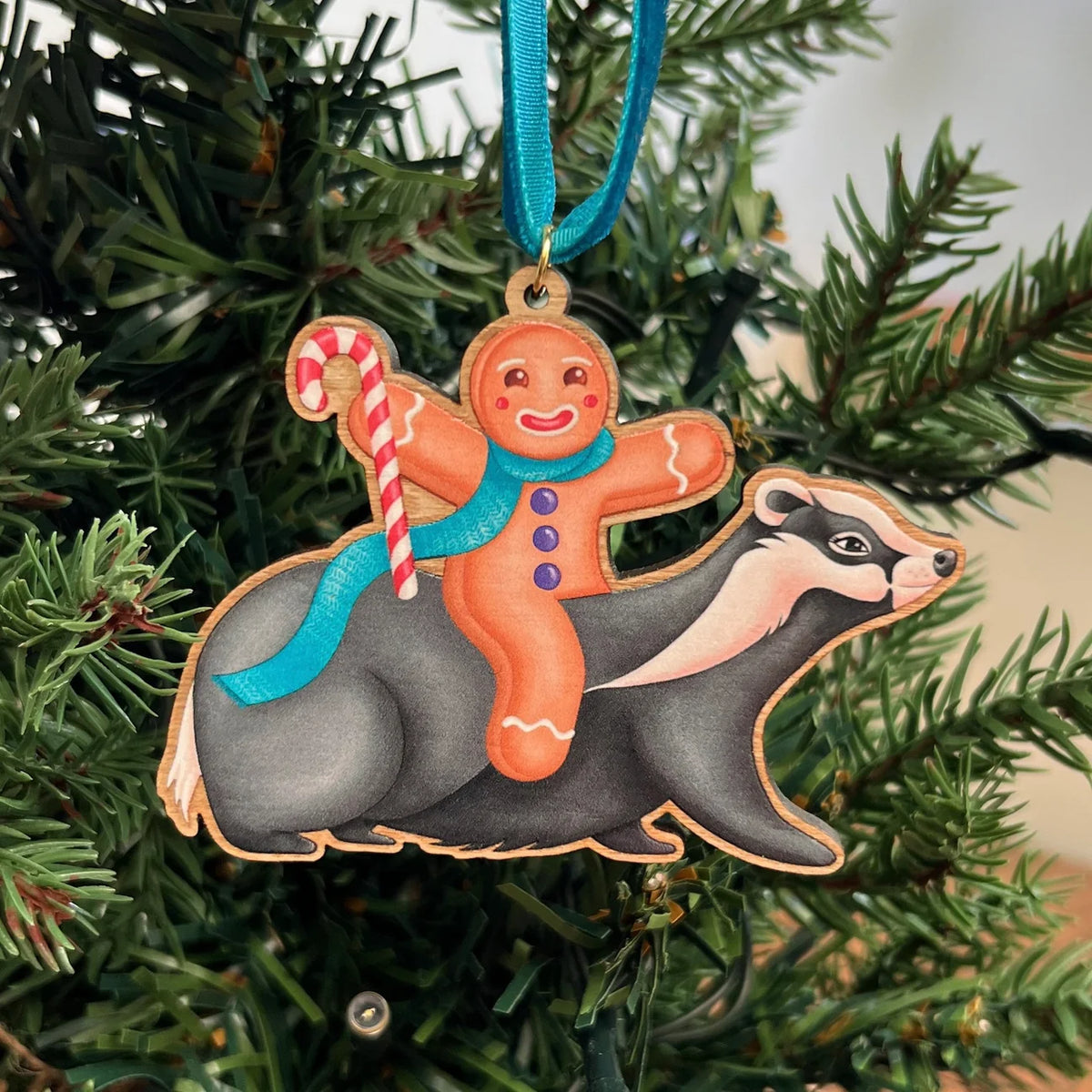 Badger & Gingerbread Christmas Decoration