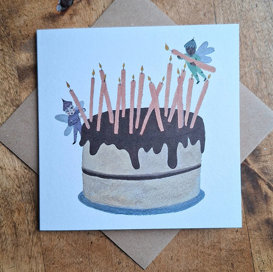 Birthday Cake Greeting Card