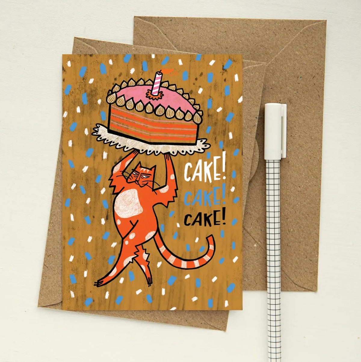 Cake! Cake! Cake! Greetings Card