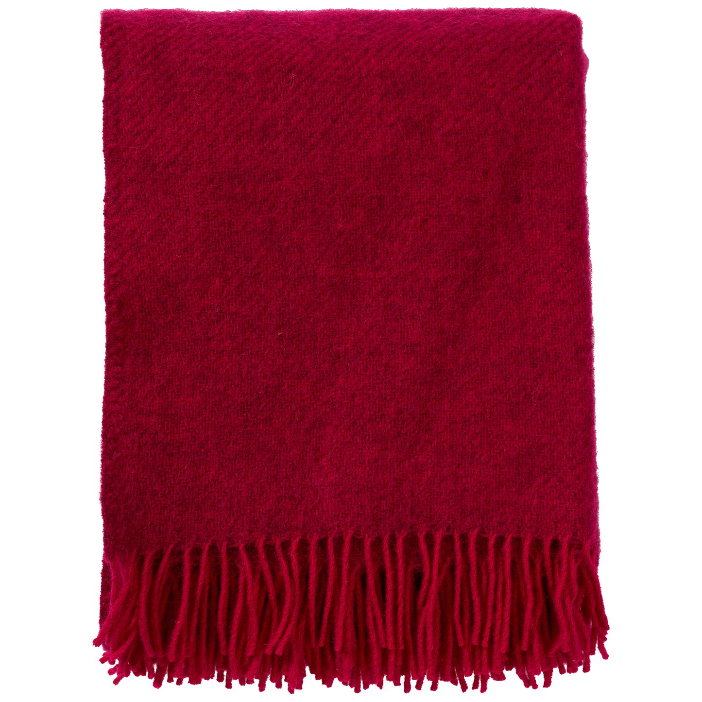 Cerise Brushed Gotland & Lambswool Throw