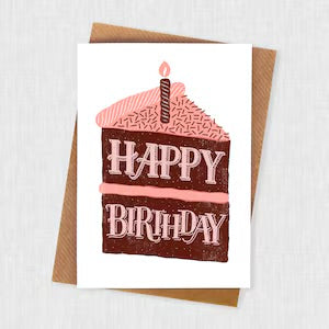 Happy Birthday Cake Card