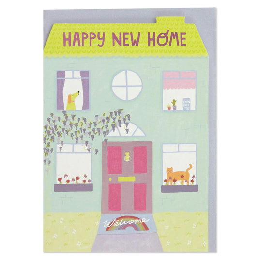 Happy New Home House Greetings Card