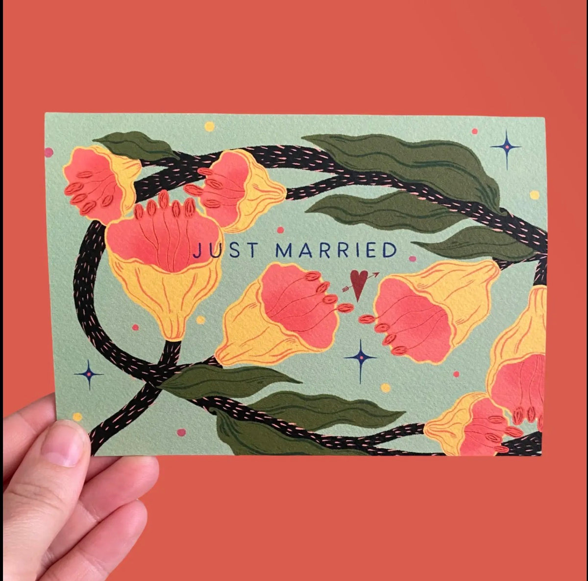 Just Married Wedding Card