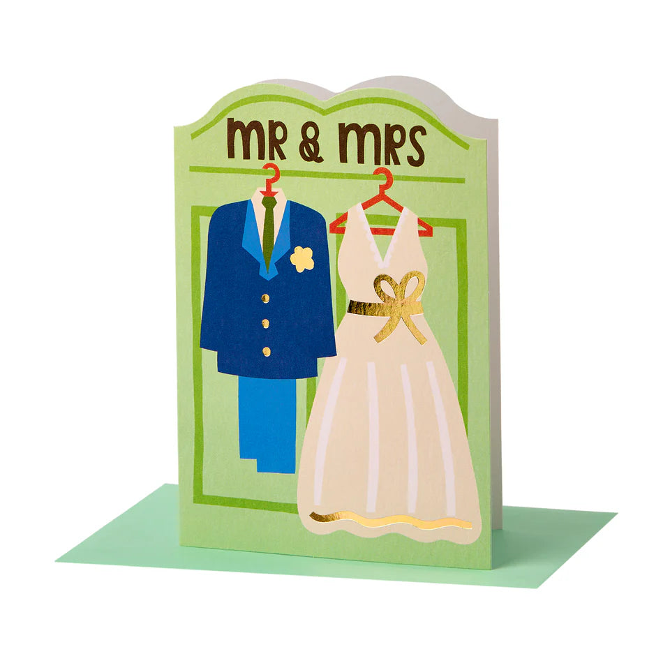 Mr & Mrs Greetings Card