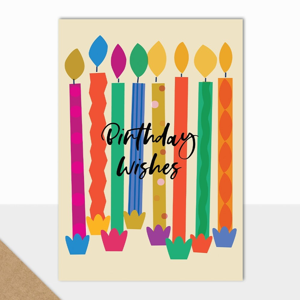 Birthday Wishes With Candles Card