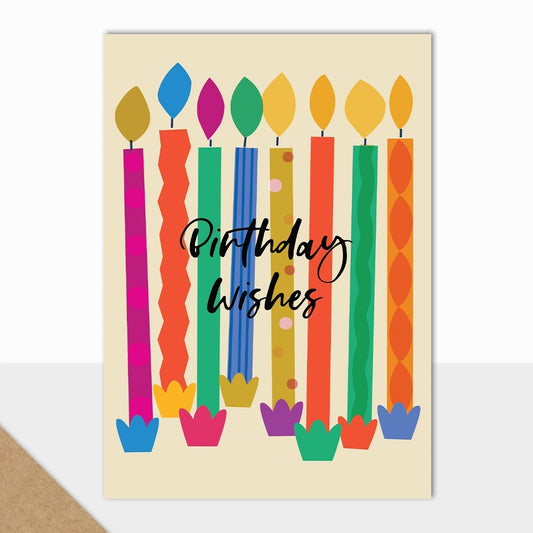 Birthday Wishes With Candles Card