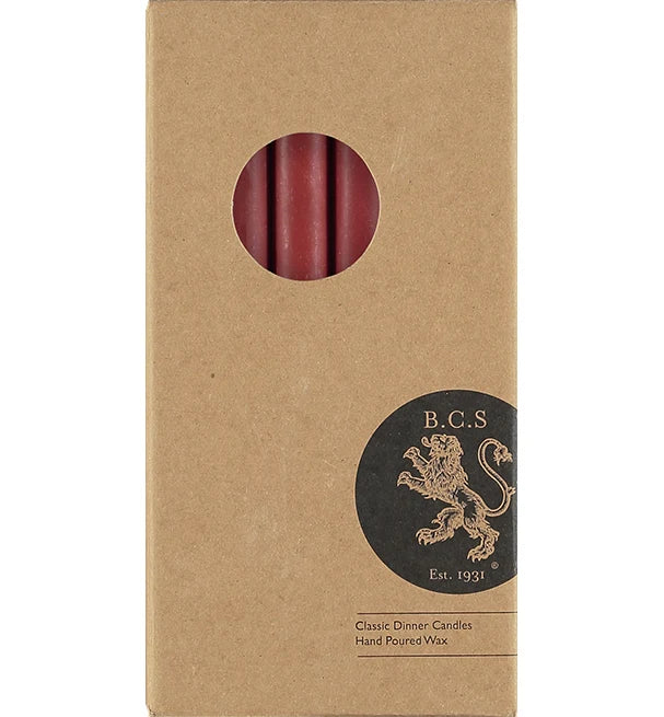 Guardsman Red Eco Dinner Candles Pack of 6
